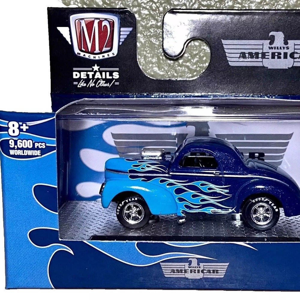 M2 Machines 1941 Willy's Coupe Gasser R63 Die-cast 1:64 Model Car NIP 2022